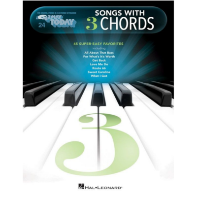 Songs with 3 Chords E-Z Play Today Volume 24, Piano-Piano & Keyboard-Hal Leonard-Engadine Music