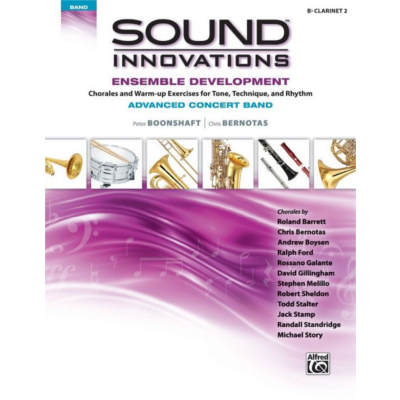 Sound Innovations for Concert Band Ensemble Development for Advanced Concert Band - Clarinet 2-Ensemble-Alfred-Engadine Music