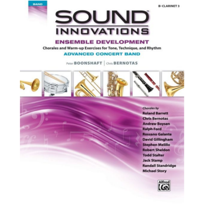 Sound Innovations for Concert Band Ensemble Development for Advanced Concert Band - Clarinet 3-Ensemble-Alfred-Engadine Music