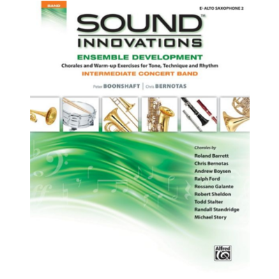Sound Innovations for Concert Band Ensemble Development for Intermediate Concert Band - Alto Saxophone 2-Ensemble-Alfred-Engadine Music