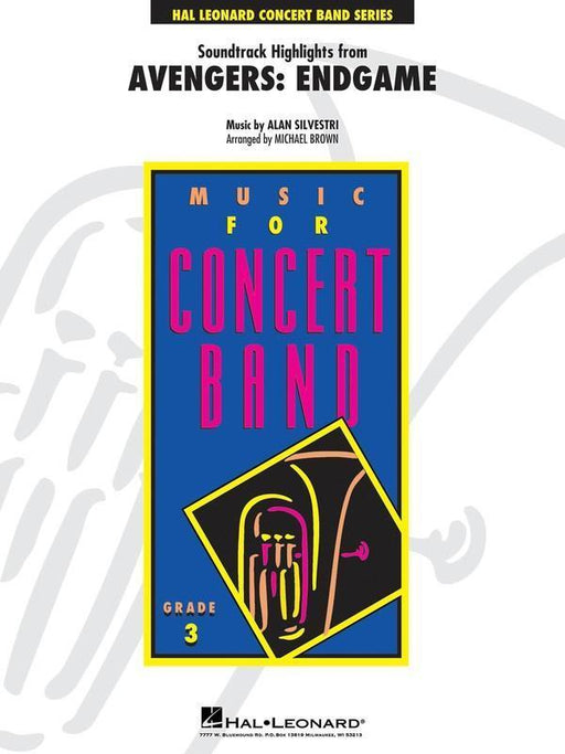 Soundtrack Highlights from Avengers: Endgame, Arr. Michael Brown Concert Band Grade 3-Concert Band-Hal Leonard-Engadine Music