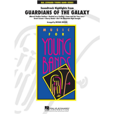 Soundtrack Highlights from Guardians of the Galaxy Arr. Michael Brown Concert Band Chart Grade 3-Concert Band Chart-Hal Leonard-Engadine Music