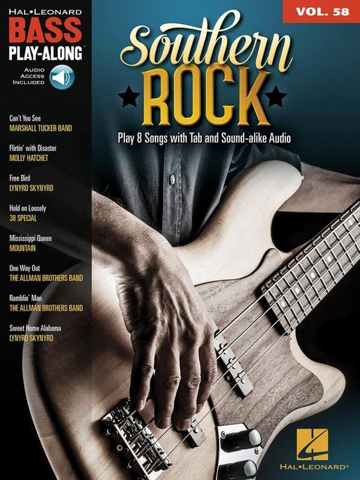 Southern Rock, Bass Play-Along Volume 58-Guitar & Folk-Hal Leonard-Engadine Music