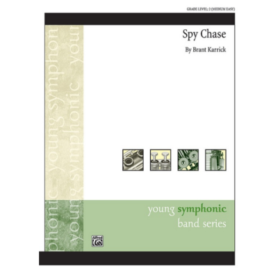 Spy Chase, Brant Karrick Concert Band Chart Grade 2-Concert Band Chart-Alfred-Engadine Music