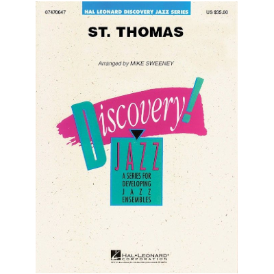 St. Thomas, Sonny Rollins Arr. Michael Sweeney Stage Band Chart Grade 1.5-Stage Band chart-Hal Leonard-Engadine Music