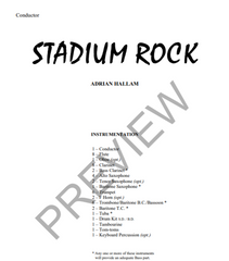 Stadium Rock, Adrian Hallam Concert Band Grade 1-Concert Band-Thorp Music-Engadine Music