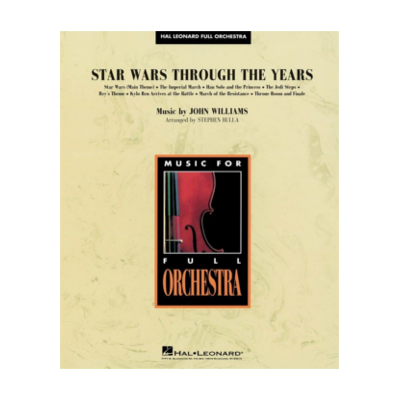 Star Wars Through the Years Arr. Bulla Full Orchestra Grade 3-Concert Band Chart-Hal Leonard-Engadine Music