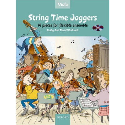String Time Joggers Viola book Book/CD-Strings-Alfred-Engadine Music