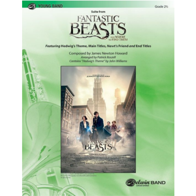 Suite from Fantastic Beasts and Where to Find Them, James Newton Howard Arr. Patrick Roszell Concert Band Chart Grade 2.5-Concert Band Chart-Alfred-Engadine Music