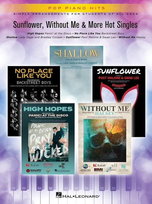 Sunflower, Without Me & More Hot Singles, Easy Piano-Piano & Keyboard-Hal Leonard-Engadine Music