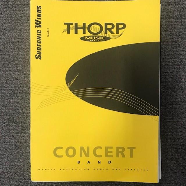 Surfonic Winds, Adrian Hallam Concert Band Grade 5-Concert Band-Thorp Music-Engadine Music