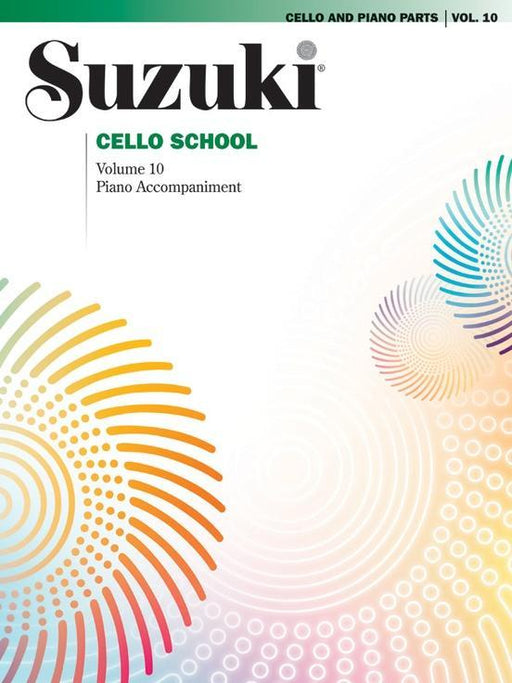 Suzuki Cello School Volume 10 - Cello & Piano Accompaniment Book-Strings-Alfred-Engadine Music