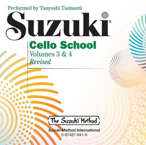 Suzuki Cello School Volume 3 & 4 - Cello Performance CD-Strings-Alfred-Engadine Music