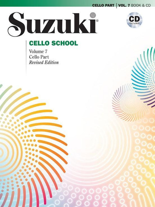 Suzuki Cello School Volume 7 - Cello Book & CD-Strings-Alfred-Engadine Music