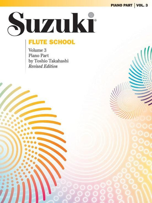 Suzuki Flute School Volume 3 - Piano Accompaniment (Revised Edition)-Woodwind-Alfred-Engadine Music