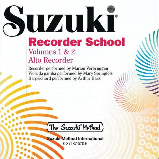 Suzuki Recorder School (Alto Recorder) Volume 1 & 2 - CD