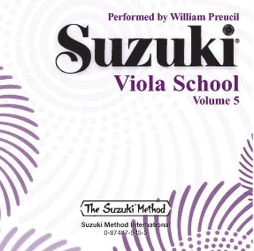 Suzuki Viola School Volume 5 - Viola Accompaniment CD-Strings-Alfred-Engadine Music