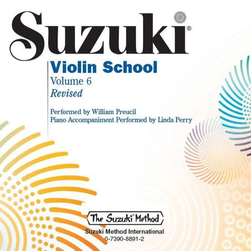 Suzuki Violin School Volume 6 - Violin Performance/Accompaniment CD-Strings-Alfred-Engadine Music