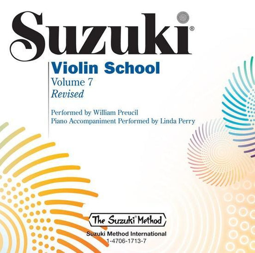 Suzuki Violin School Volume 7 - Violin Performance/Accompaniment CD-Strings-Alfred-Engadine Music