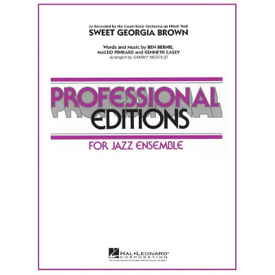 Sweet Georgia Brown, Count Basie Arr. Sammy Nestico Stage Band Chart Grade 5-Stage Band chart-Hal Leonard-Engadine Music
