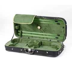 TG Violin/Viola Double Case - Woodshell Black/Green