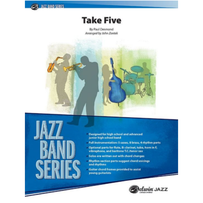 Take Five, Paul Desmond Arr. John Zontek Stage Band Chart Grade 3-Stage Band chart-Alfred-Engadine Music