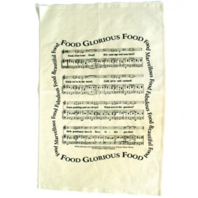 Tea Towel Food Glorious Food-Homeware-Engadine Music-Engadine Music