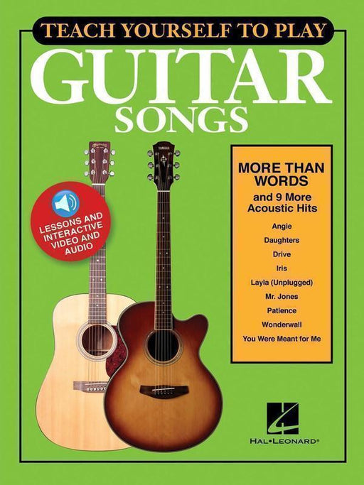 Teach Yourself to Play Guitar Songs-Guitar & Folk-Hal Leonard-Engadine Music