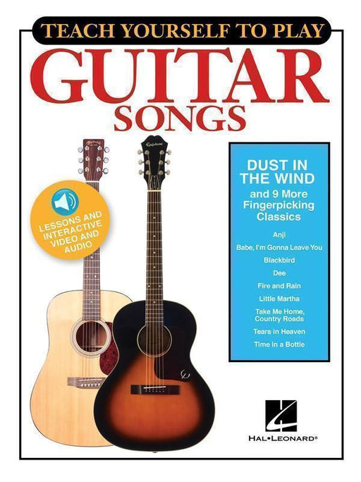 Teach Yourself to Play Guitar Songs-Guitar & Folk-Hal Leonard-Engadine Music
