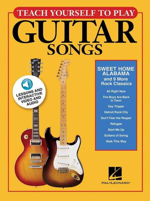 Teach Yourself to Play Guitar Songs-Guitar & Folk-Hal Leonard-Engadine Music
