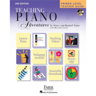 Teaching Piano Adventures Primer Level Teacher Guide - Second Edition-Piano & Keyboard-Hal Leonard-Engadine Music
