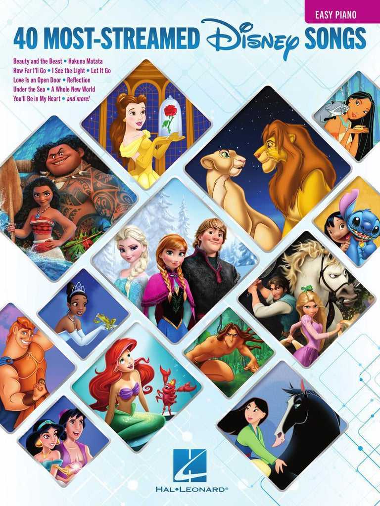 The 40 Most-Streamed Disney Songs, Easy Piano