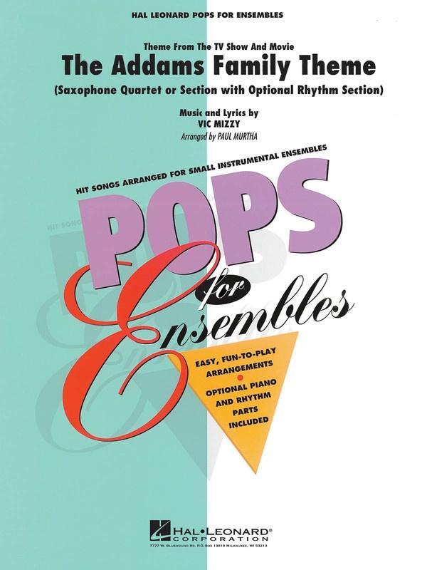 The Addams Family Theme, Arr. Paul Murtha Sax Quartet Grade 2.5