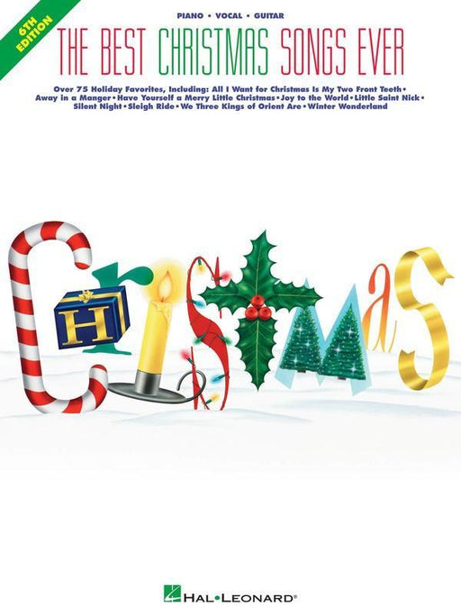 The Best Christmas Songs Ever - 6th Edition-Songbooks-Hal Leonard-Engadine Music