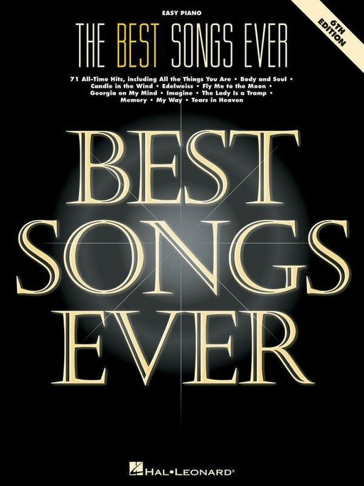 The Best Songs Ever - 6th Edition-Piano & Keyboard-Hal Leonard-Engadine Music
