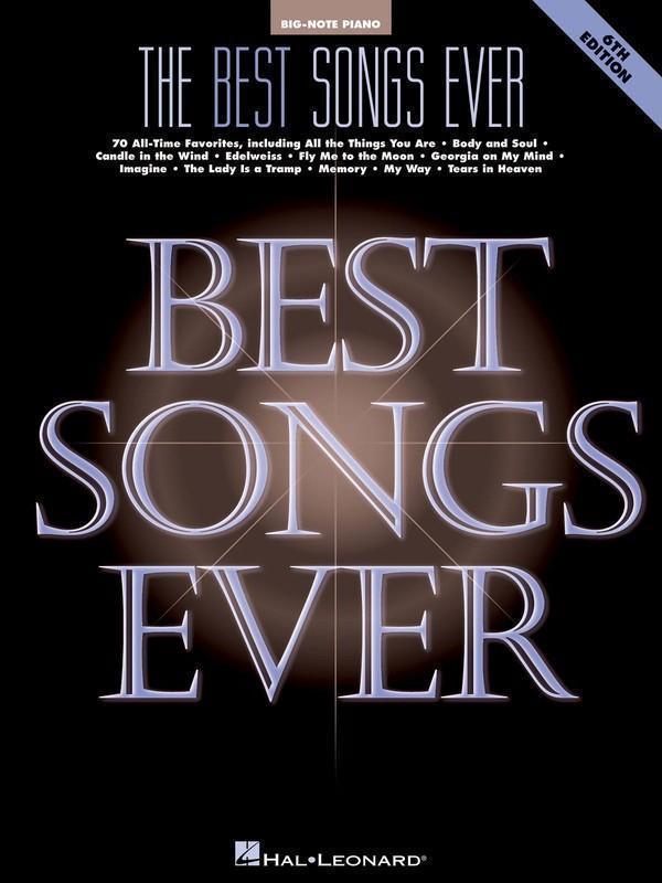 The Best Songs Ever - 6th Edition-Piano & Keyboard-Hal Leonard-Engadine Music