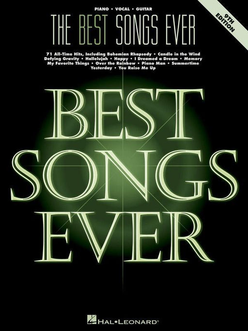 The Best Songs Ever - 9th Edition, Piano Vocal & Guitar