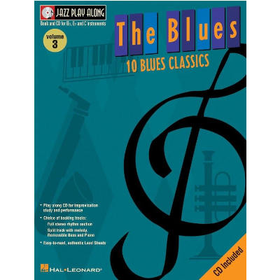 The Blues, Jazz Play-Along Volume 3-Jazz-Hal Leonard-Engadine Music