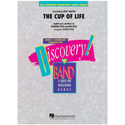 The Cup of Life, Ricky Martin Arr. Johnnie Vinson Concert Band Chart Grade 1.5-Concert Band Chart-Hal Leonard-Engadine Music