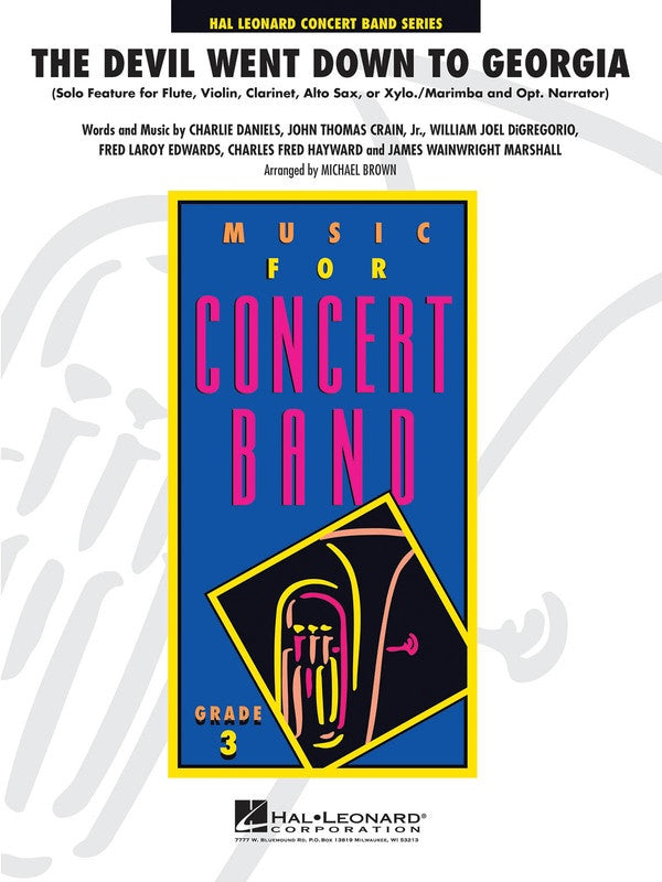 The Devil Went Down to Georgia Young Concert Band - Solo feature for Fl, Vln, Clar, Sax, or Xylo