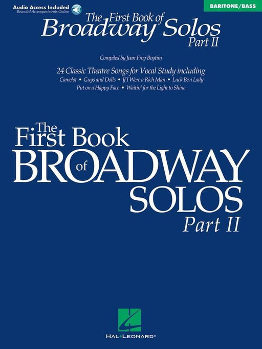 The First Book of Broadway Solos - Part II, Baritone/Bass Edition-Vocal-Hal Leonard-Engadine Music
