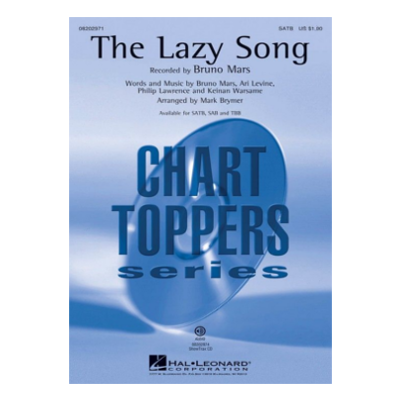 The Lazy Song, Bruno Mars Arr. Brymer Choral Showtrax CD-Choral-Hal Leonard-Engadine Music