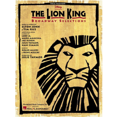 The Lion King - Broadway Selections Vocal Selections-Songbooks-Hal Leonard-Engadine Music
