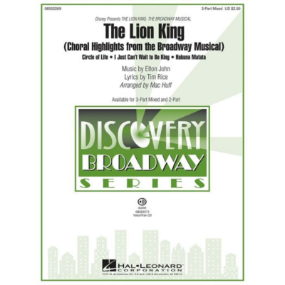 The Lion King Voicetrax CD Arr. Mac Huff Elton John-Choral-Hal Leonard-Engadine Music