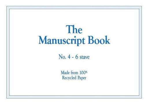 The Manuscript Book 4 - 6 staves-Manuscript-Hal Leonard-Engadine Music