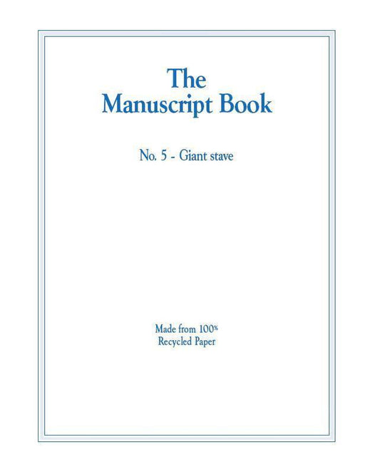 The Manuscript Book 5 - 10 Giant Stave-Manuscript-Hal Leonard-Engadine Music
