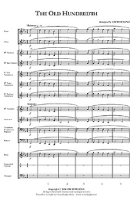 The Old Hundredth, Tim Rowland Concert Band Grade 1-Concert Band-Hosenbugler-Engadine Music