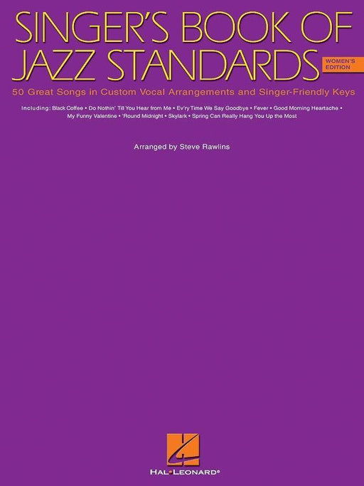 The Singer's Book of Jazz Standards, Women's Edition-Vocal-Hal Leonard-Engadine Music