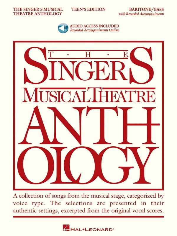 The Singer's Musical Theatre Anthology - Teen's Edition, Baritone/Bass Bk/CD-Vocal-Hal Leonard-Engadine Music