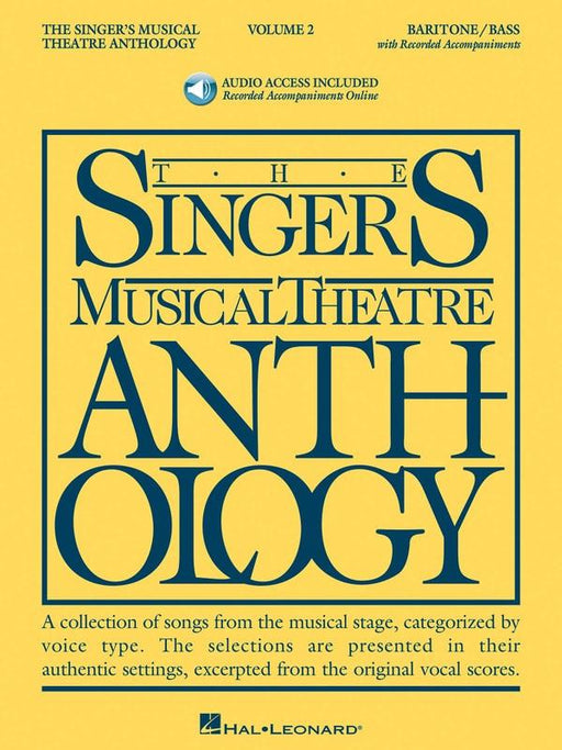 The Singer's Musical Theatre Anthology - Volume 2, Baritone/Bass Bk/CD-Vocal-Hal Leonard-Engadine Music